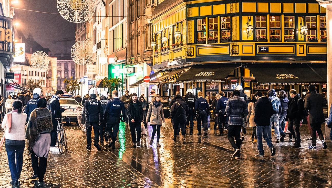 20180108 Politie rellen Brussel Centrum 1380 783px