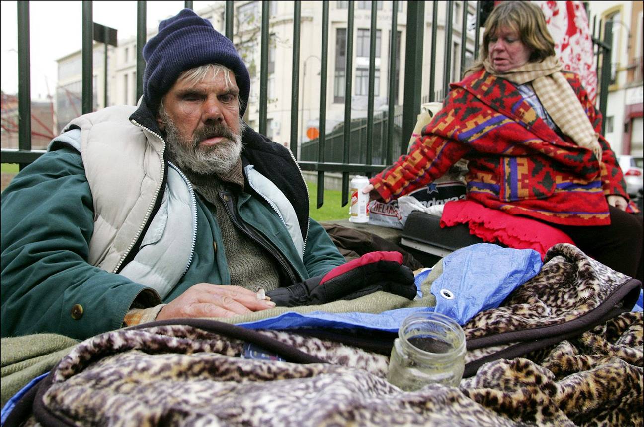 dakloze zwerver thuisloos armoede