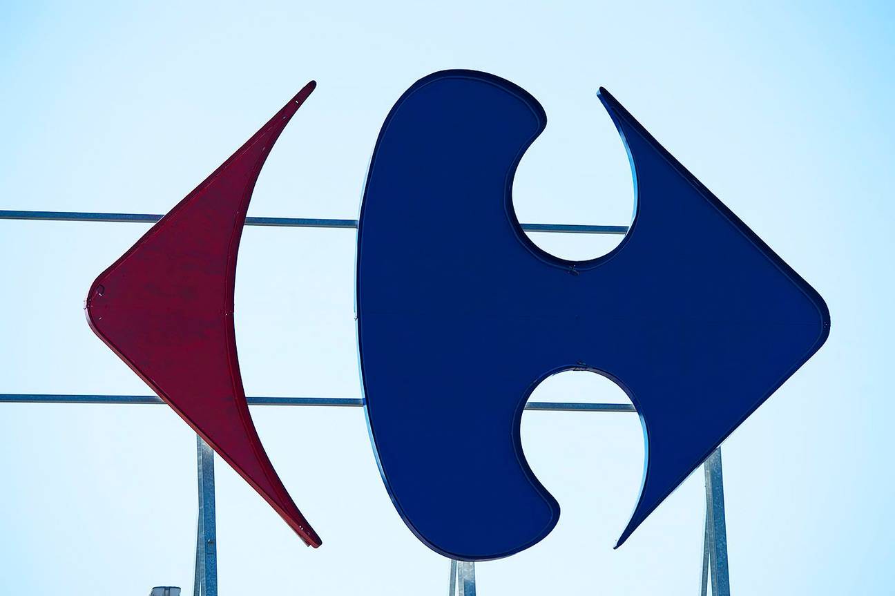 Carrefour winkel supermarkt logo