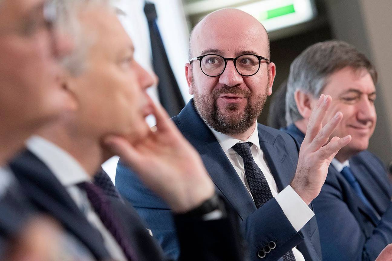 Charles Michel MR eerste minister premier Jan Jambon N-VA minister binnenlandse zaken Didier Reynders MR minister buitenlandse zaken