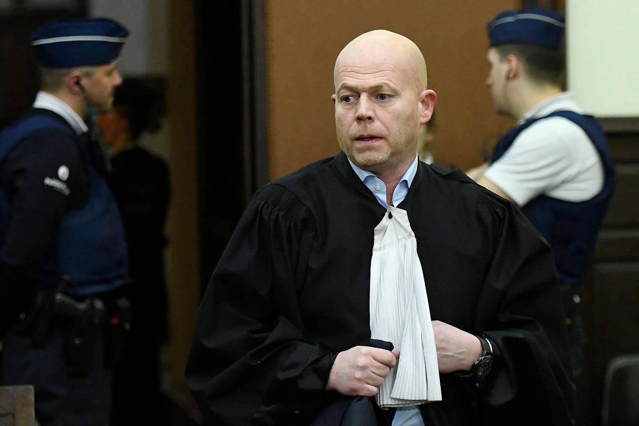 Sven Mary advocaat Salah Abdeslam correctionele rechtbank justitiepaleis proces Driesstraat Vorst 2