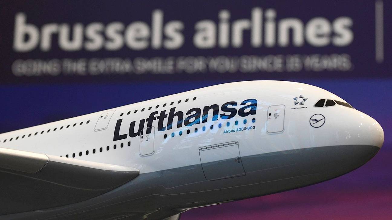 Brussels Airlines Lufthansa vliegtuig