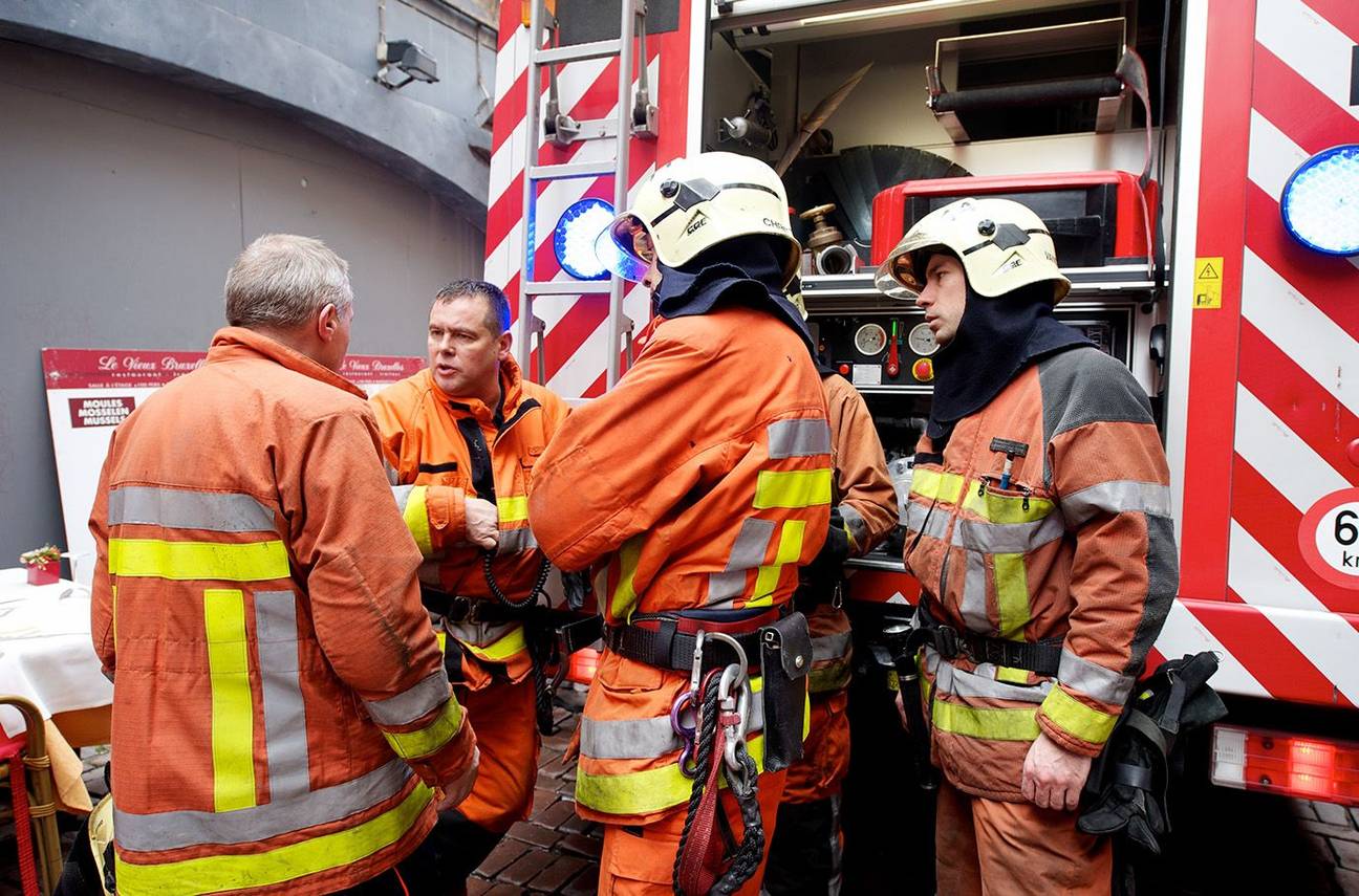 Brandweer pompiers hulpdiensten Beenhouwersstraat