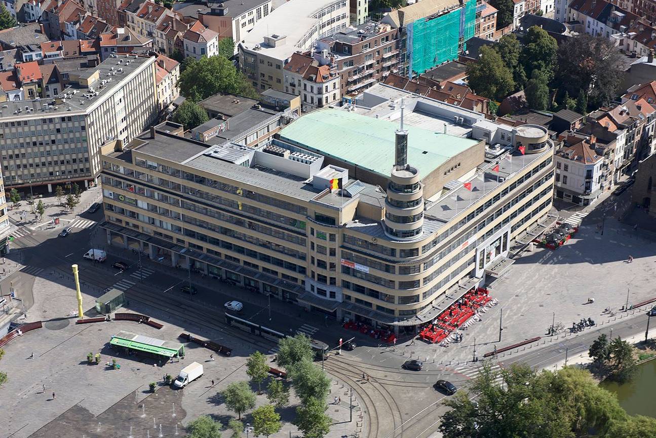 Flageyplein luchtbeeld Elsene