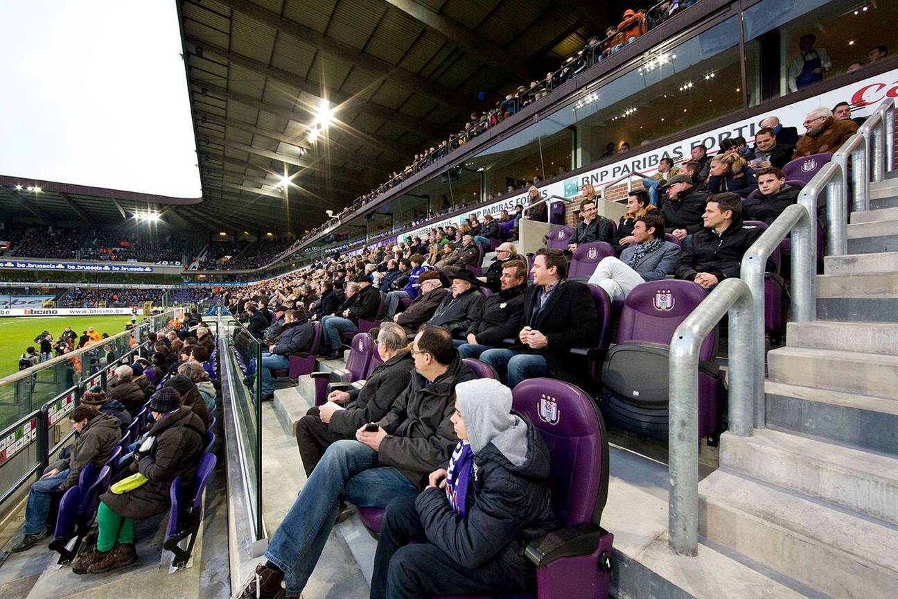 Constant Vanden Stockstadion RSC Anderlecht voetbal tribune RSCA Astridpark