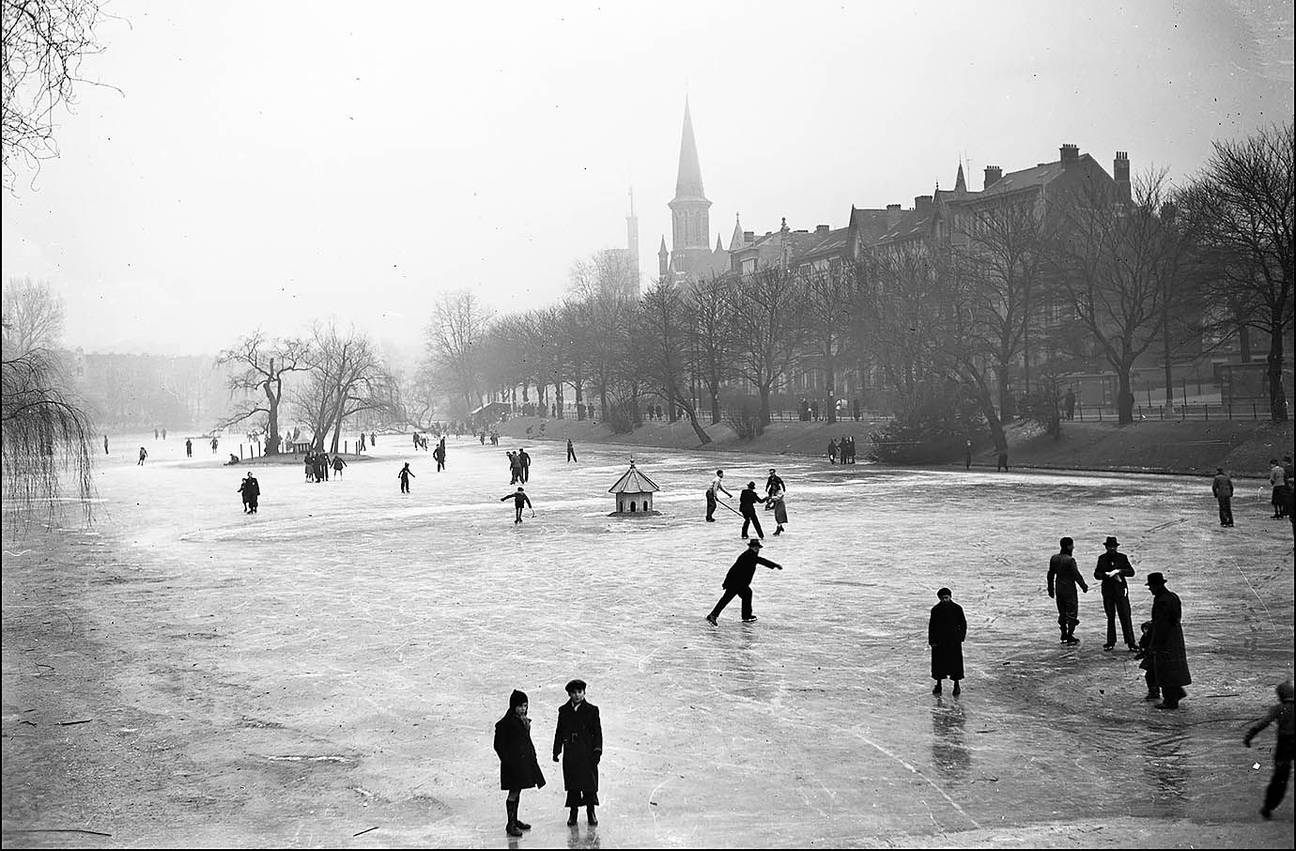 1941 1942 Vijvers van Elsene verhuur van schaatsen door Winterhulp