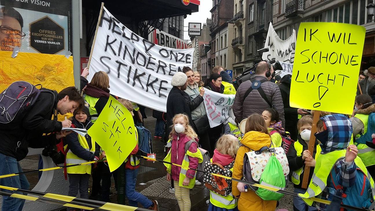 20180316 MABO ouderprotest luchtkwaliteit school Greenpeace