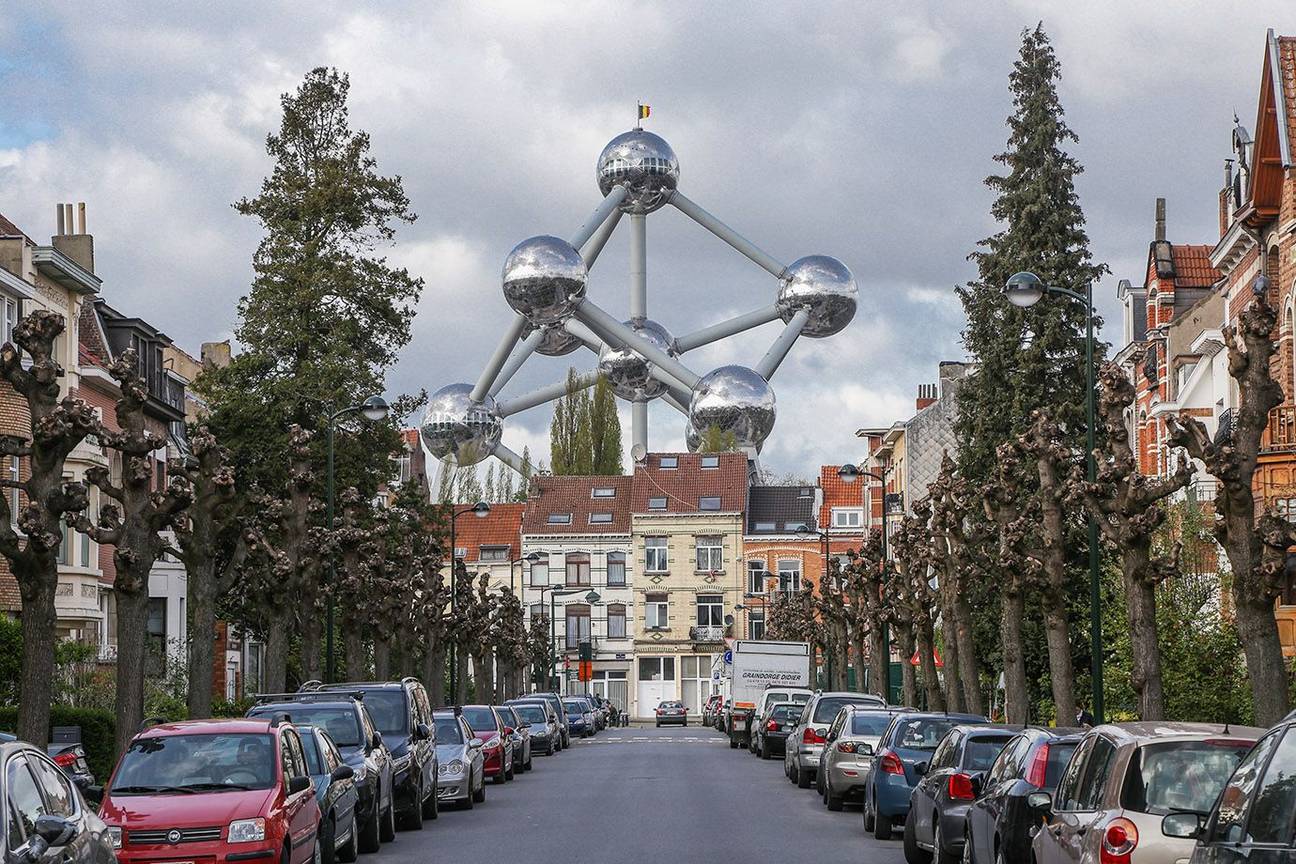 18-04 2017 zicht op Atomium