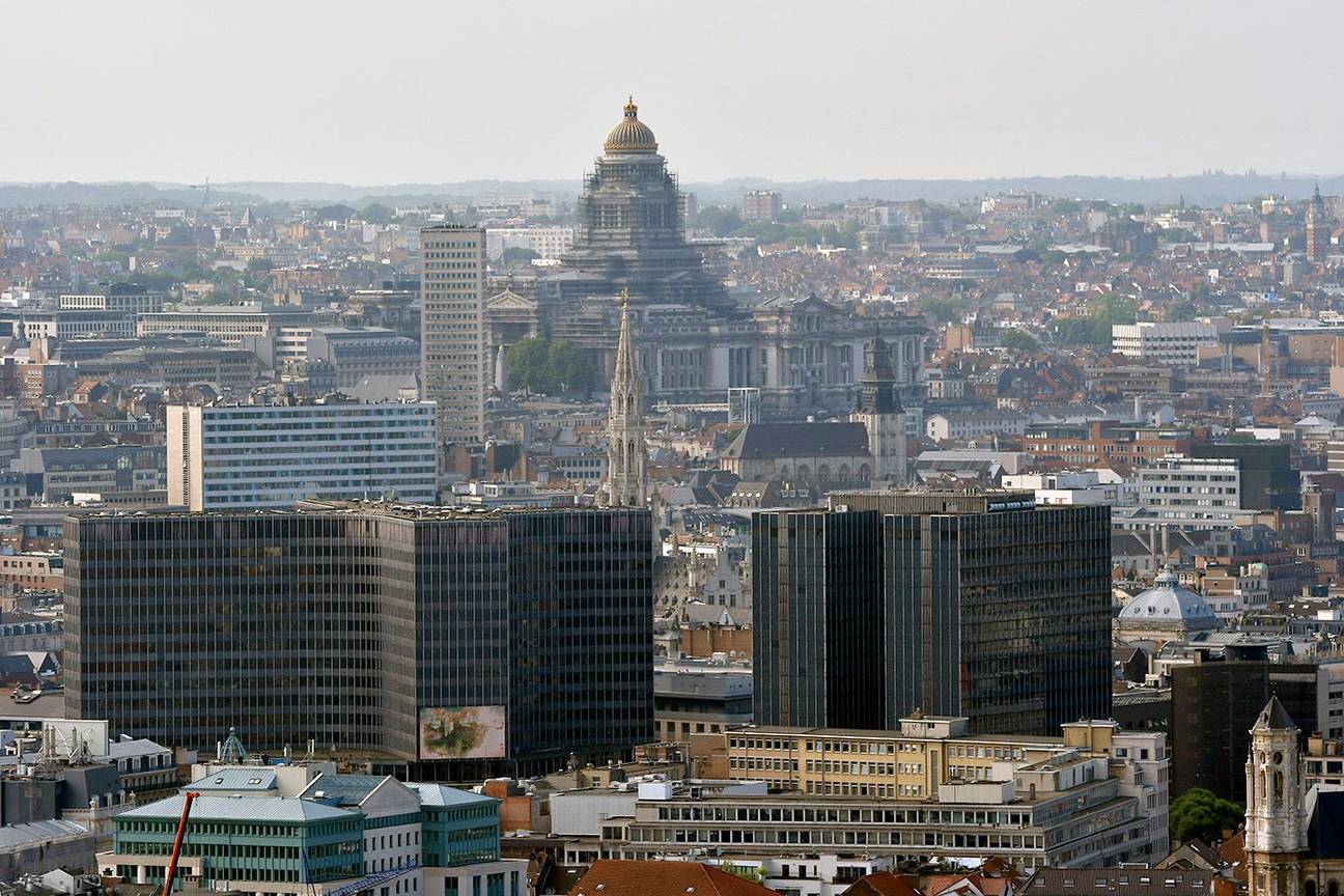 Justitiepaleis panorama zicht op Brussel stadszicht