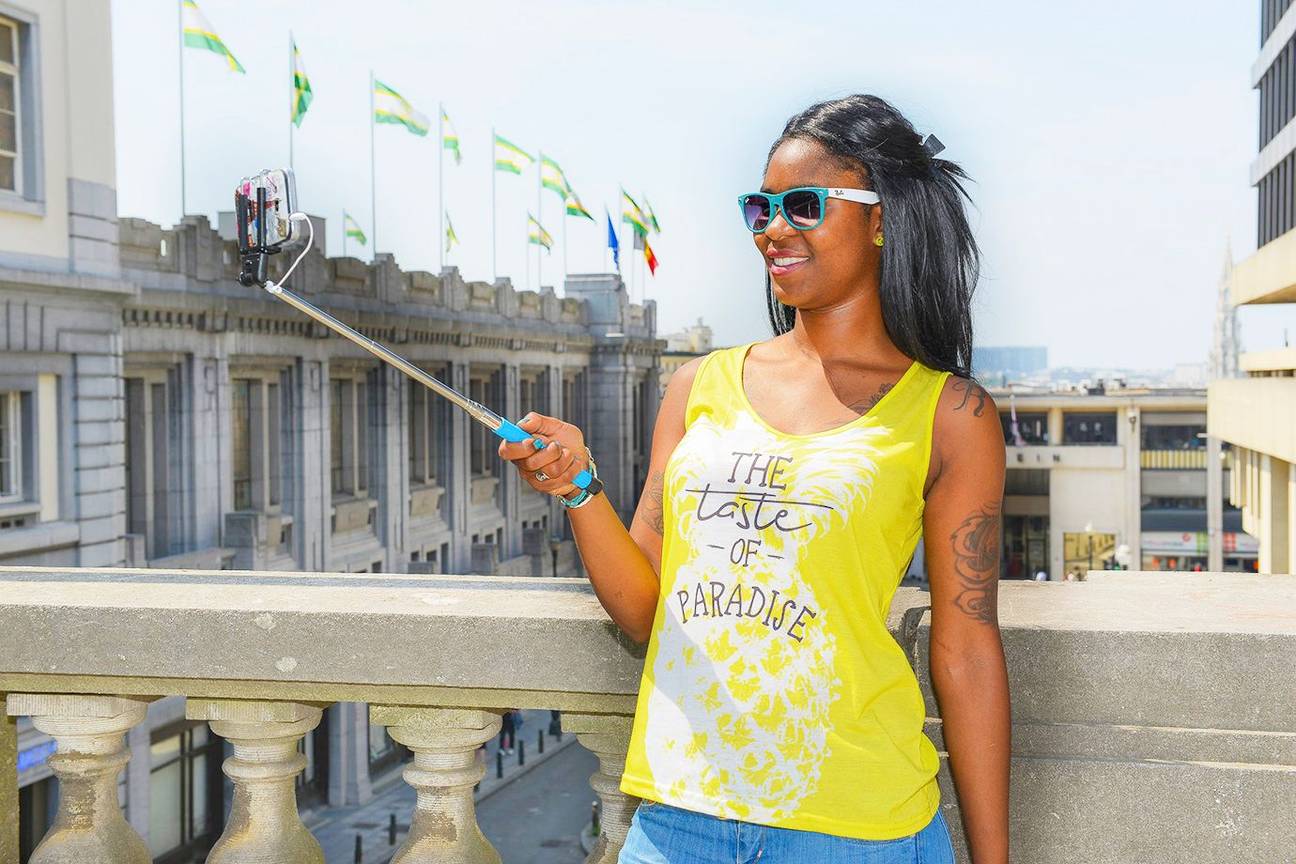 Kunstberg selfie selfiestick toerisme toerist Bozar