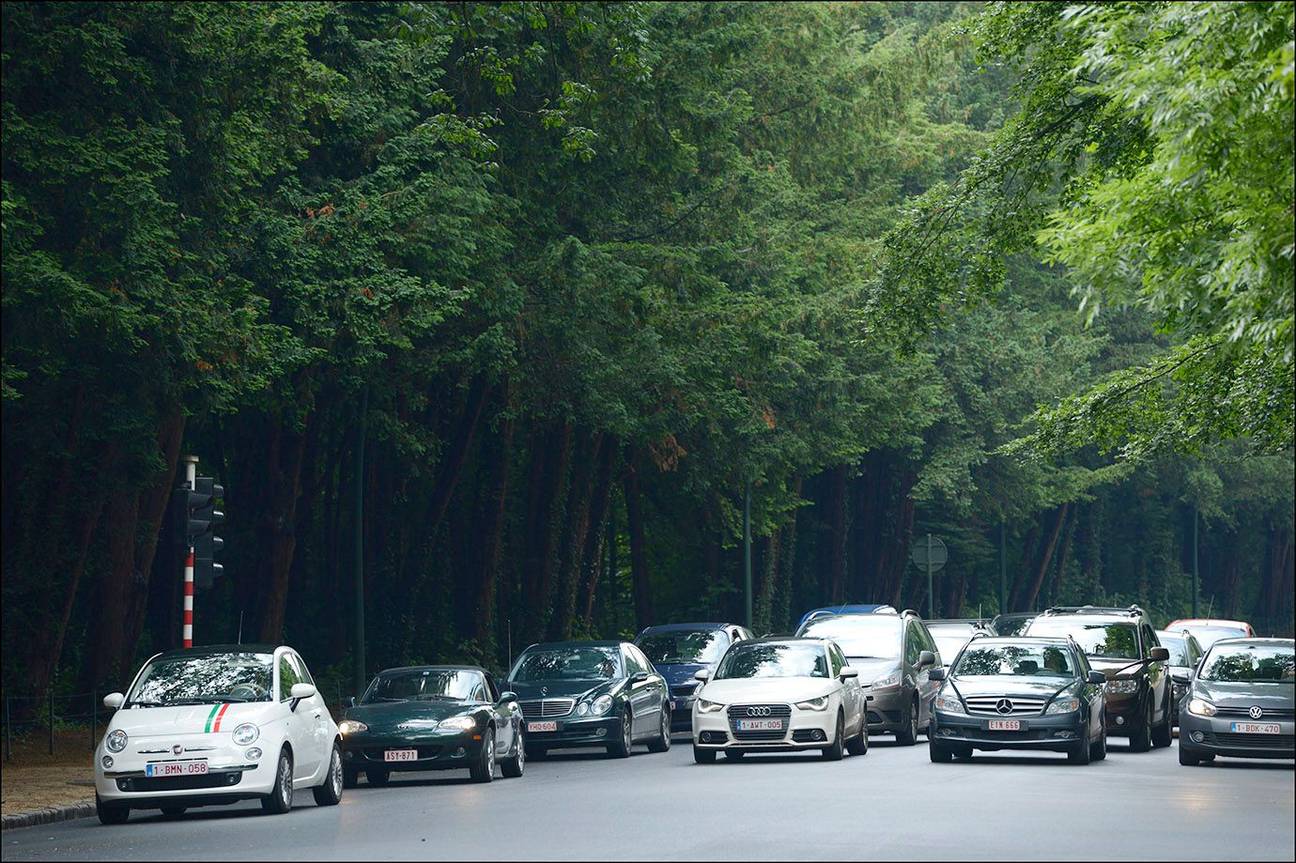 Autoverkeer in Terkamerenbos