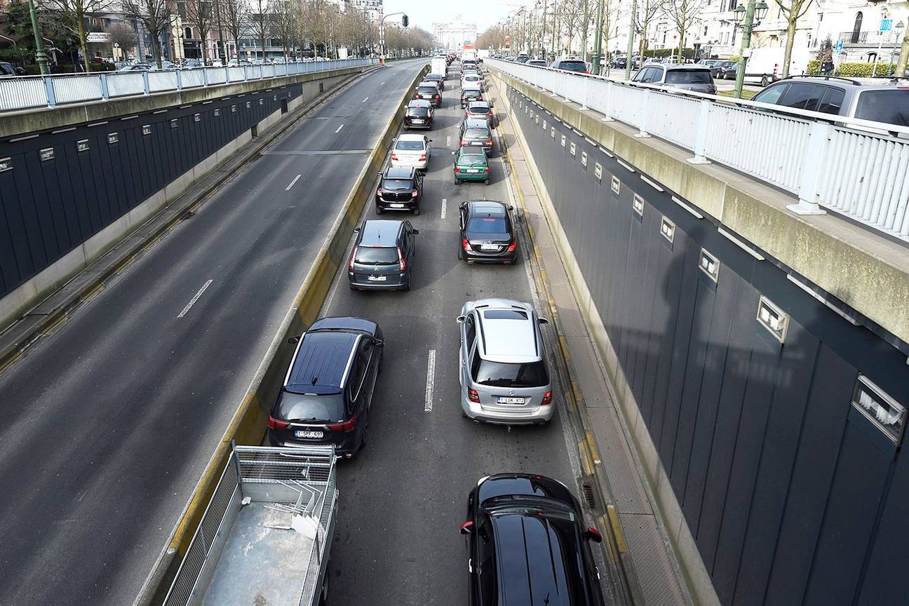 File autoverkeer Brussel