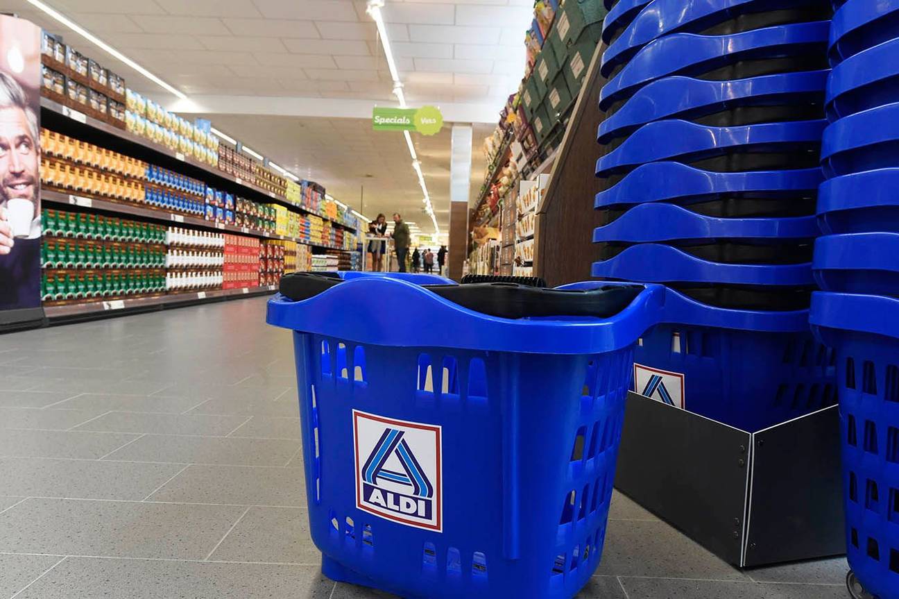 Aldi winkel supermarkt winkelmandje