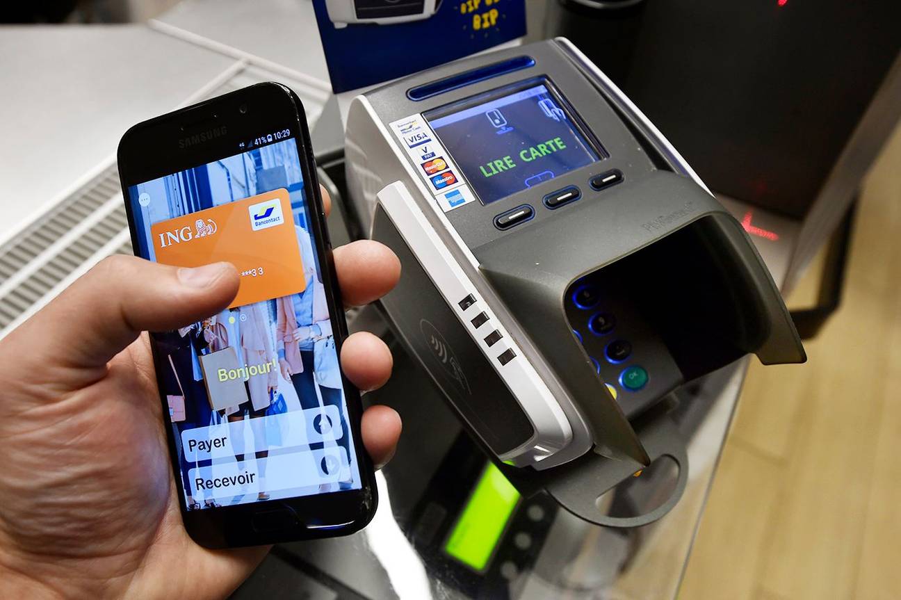 Bancontact contactloos betalen bankkaart shoppen winkelen elektronisch betalen ING 2