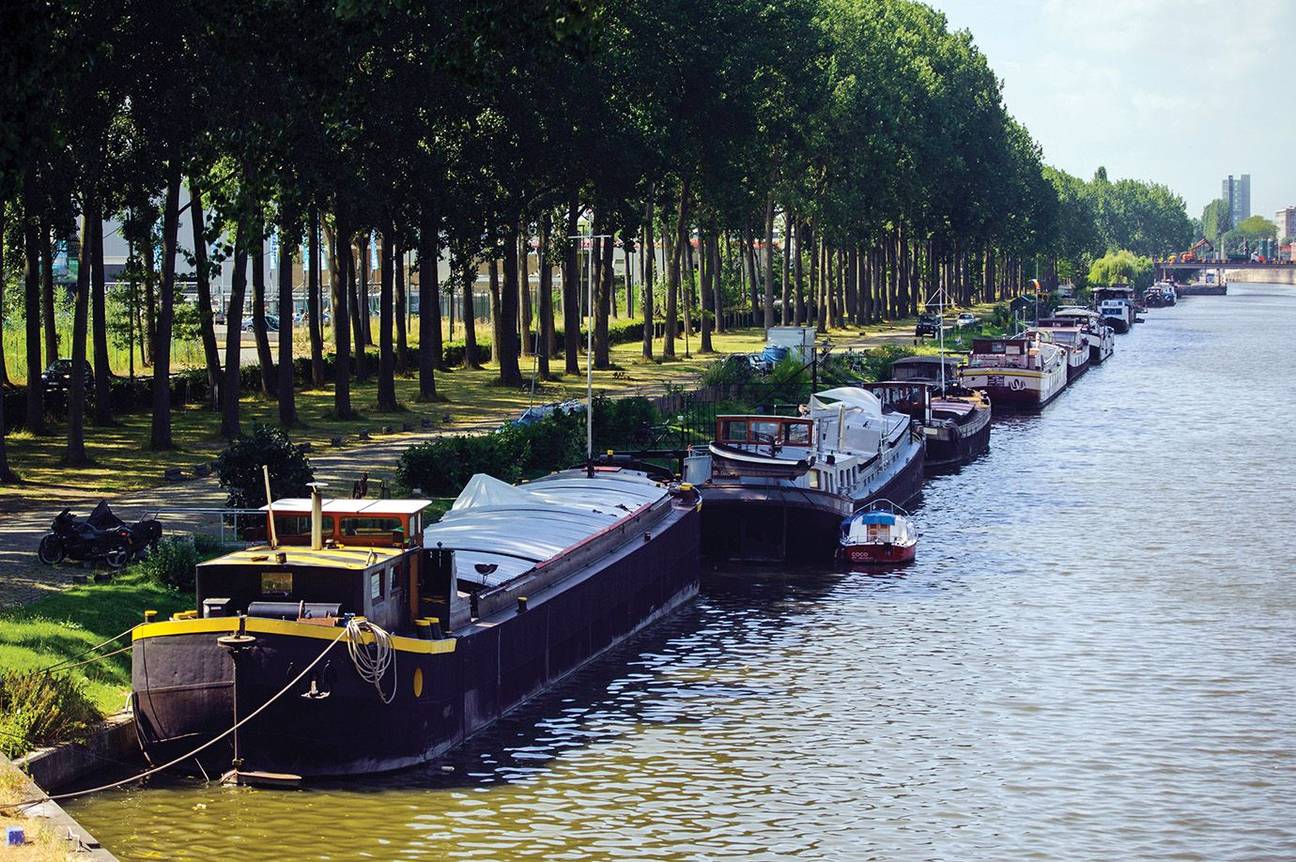 20180830 Anderlecht kanaal woonboten Biestebroekkaai