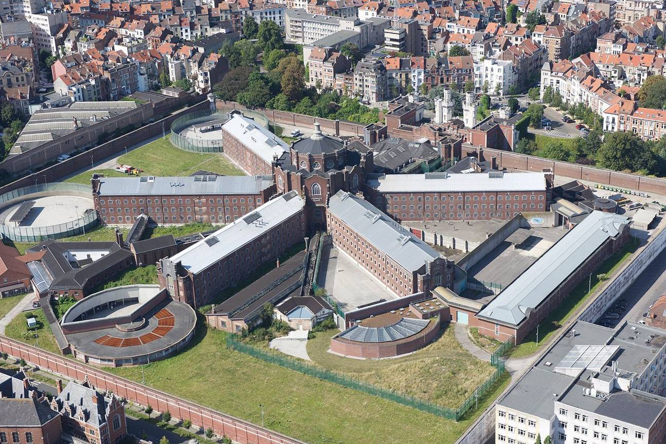 Sint-Gillis Gevangenis luchtbeeld