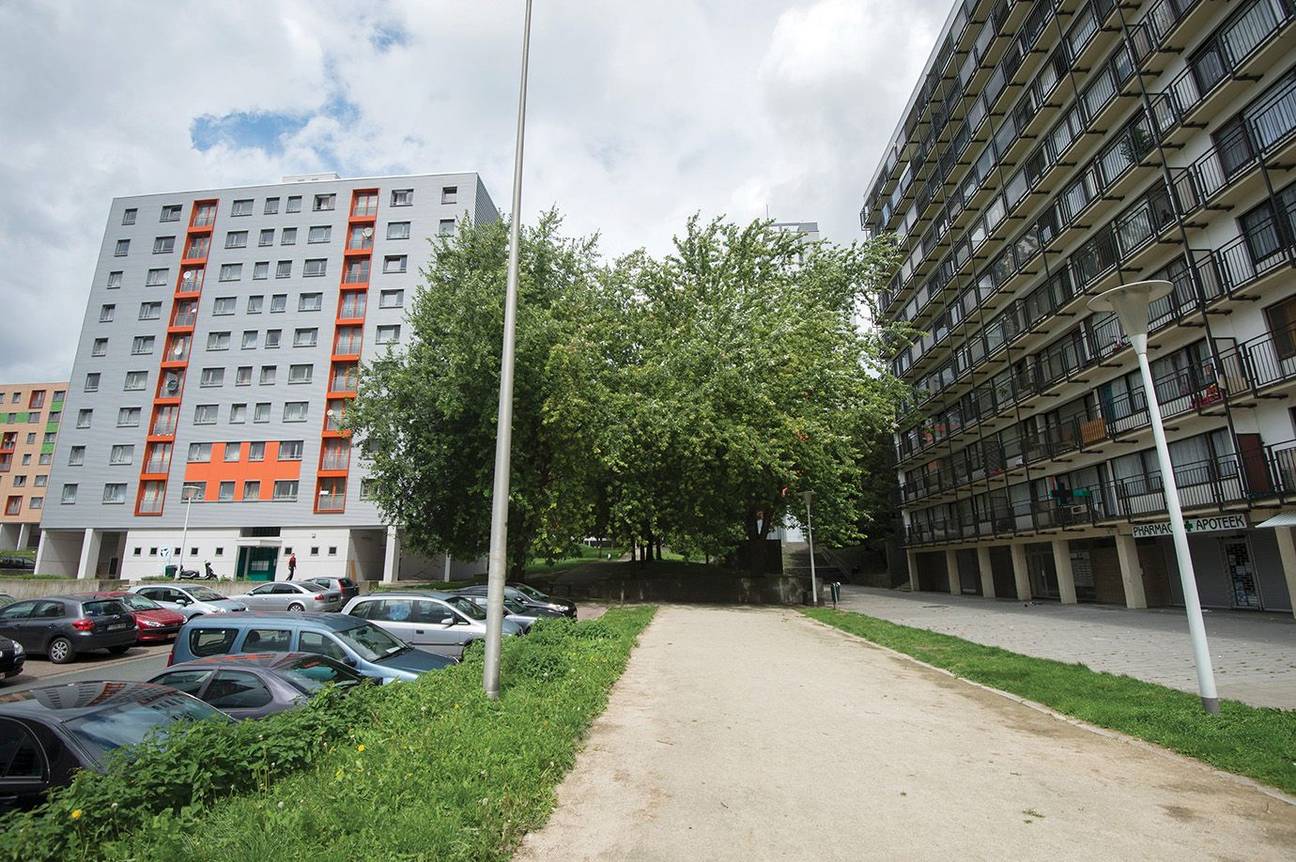 20180830 Peterbos wijk onveiligheid sociale woningen appartementsbokken Anderlecht