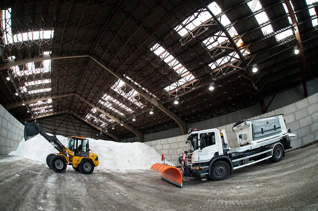 Nieuwe opslagplaats voor strooizout van Brussel Mobiliteit