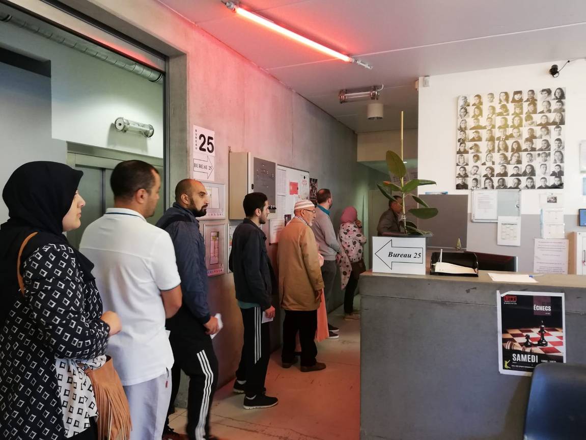 20181014 Stembureau 25 sporthal Heyvaert Sint-Jans-Molenbeek