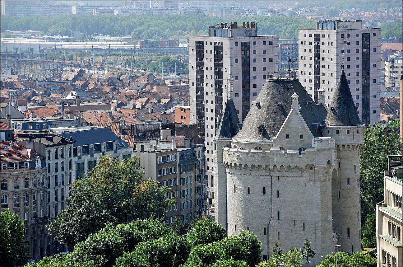 Stadszicht: Hallepoort op de Kleine Ring