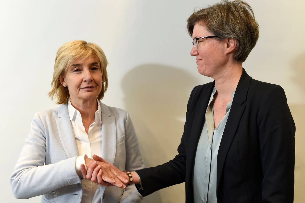 20181029 Françoise Schepmans (MR) en Catherine Moureaux (PS) een nieuwe meerderheid in Sint-Jans-Molenbeek