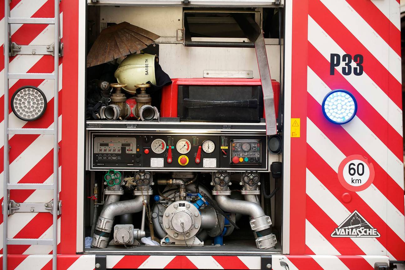 Een interventie van de Brusselse brandweer