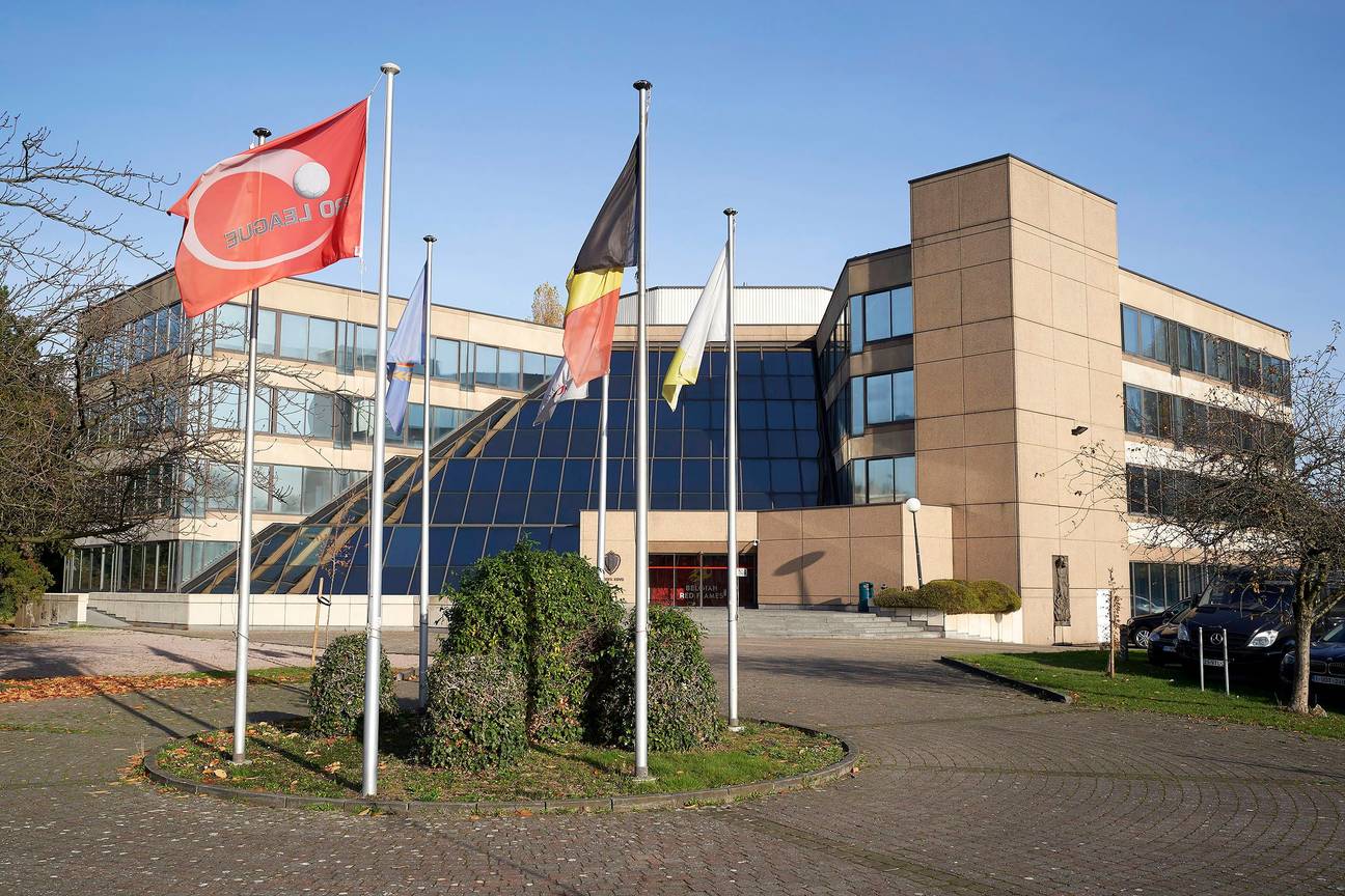 De hoofdzetel Koninklijke Belgische Voetbalbond (KBVB) aan de Houba-de Strooperlaan in Laken