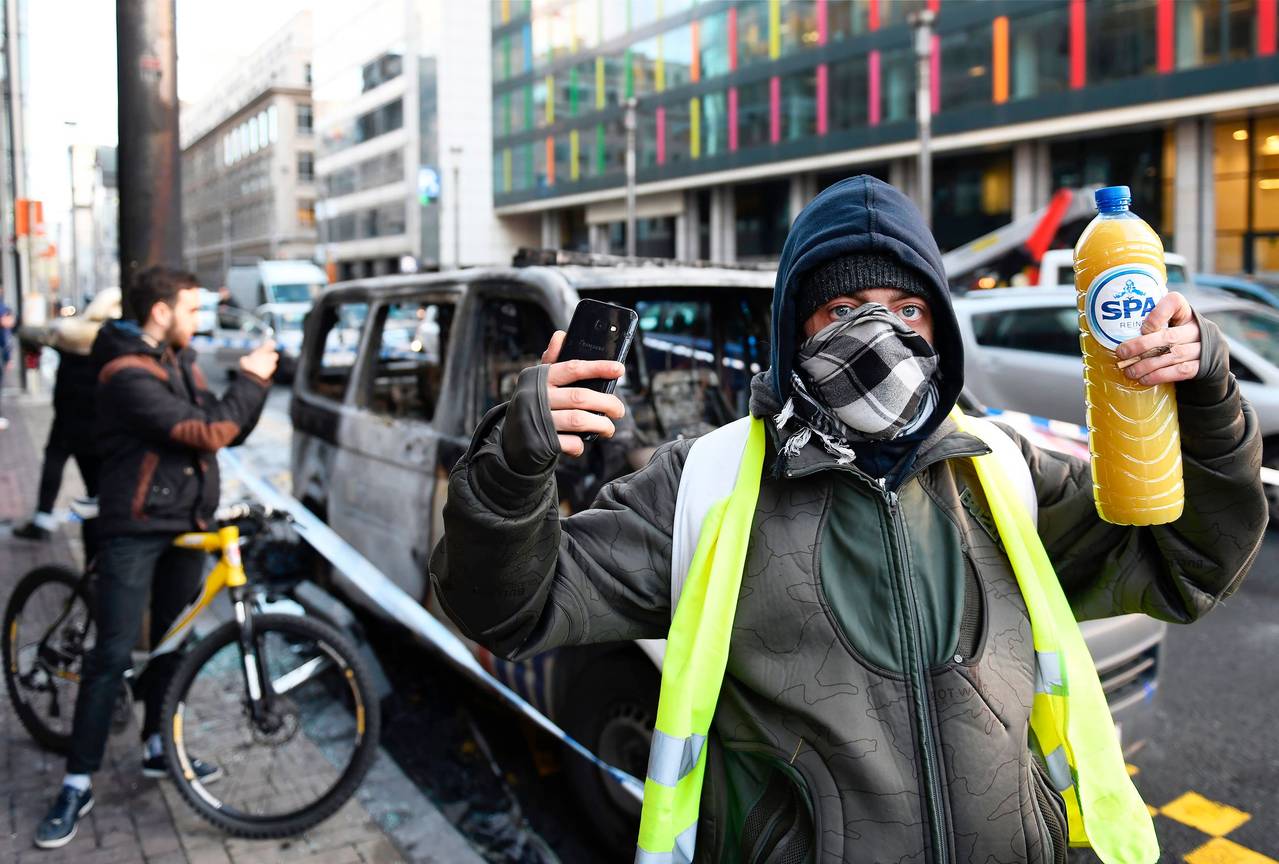De rust keert weer na de uit de hand gelopen manifestatie van de Gele hesjes in Brussel