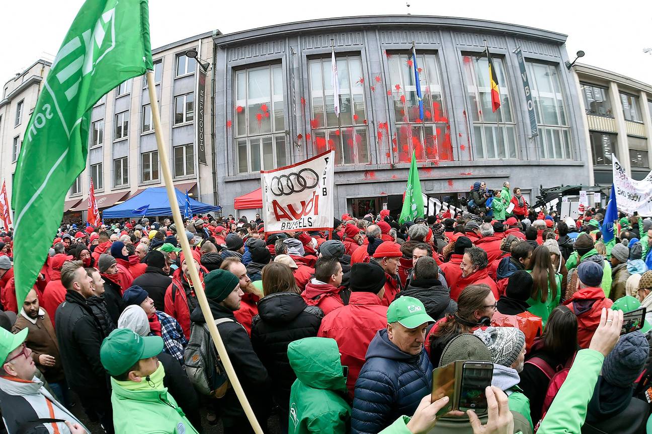 Vrijdag 14 december: Nationale actiedag van de vakbonden  om de toenemende achteruitgang van de werkomstandigheden aan te klagen