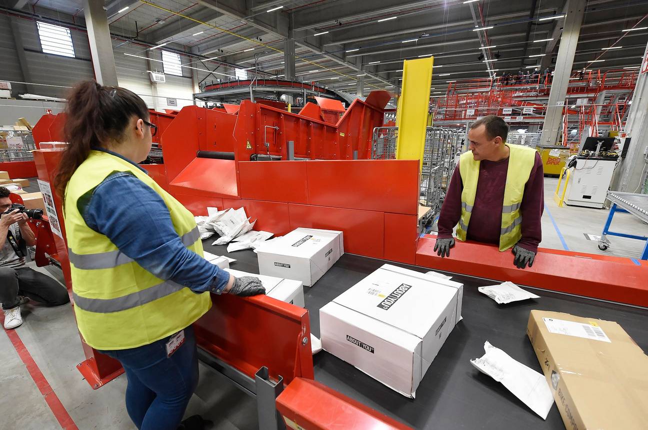 Het sorteercentrum Brussel X van Bpost