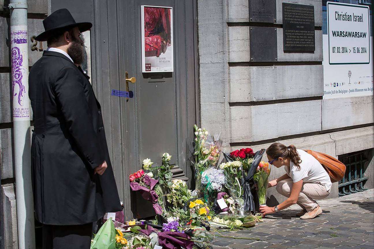 Herdenkingsmoment na aanslag op het Joods Museum in Brussel