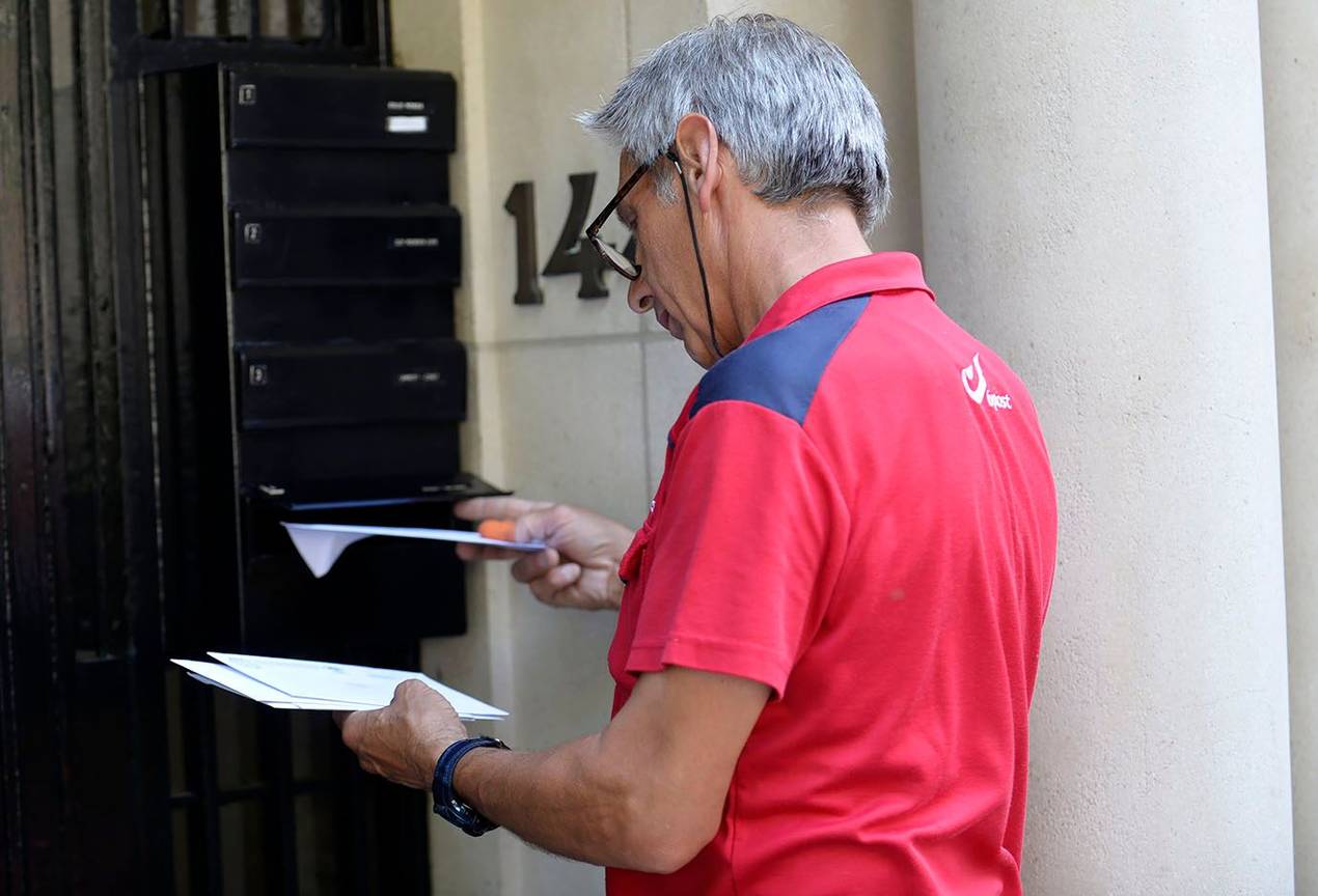 Postbode in Brussel