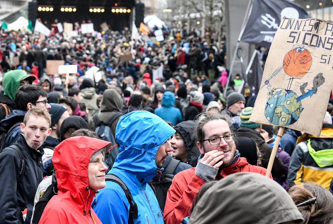 70.000 mensen op de Rise for Climate Belgium op zondag 27 januari 2019