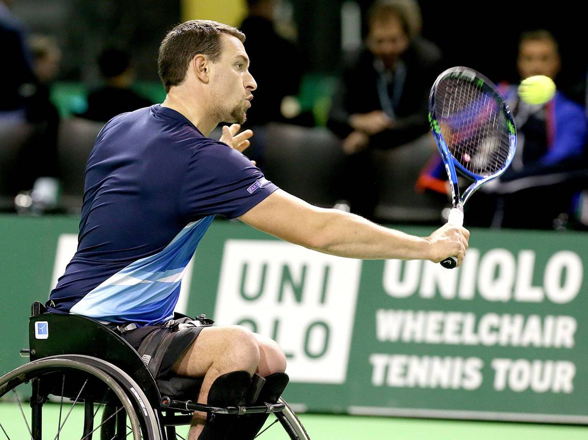 Rolstoeltennisser Joachim Gerard