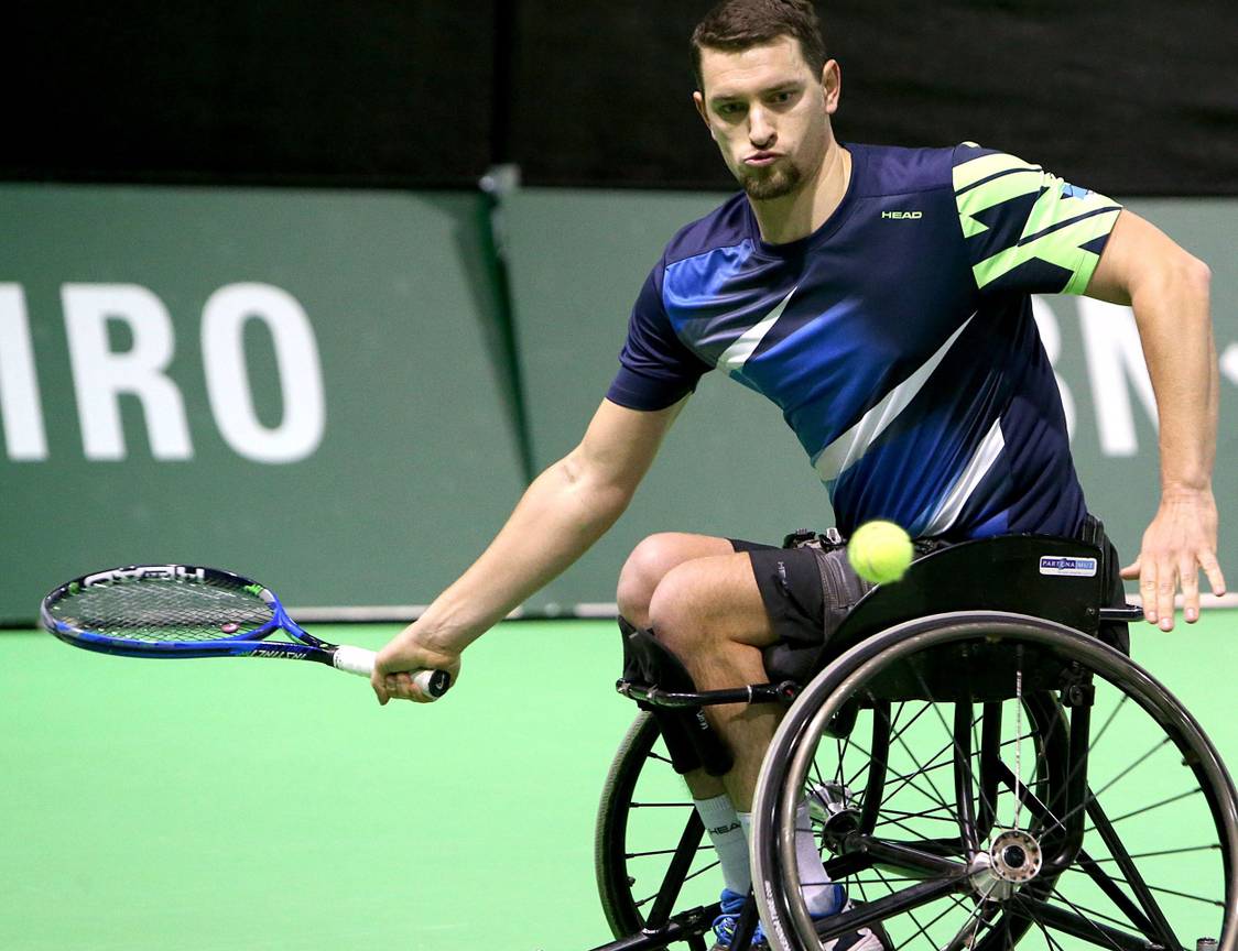 Rolstoeltennisser Joachim Gerard