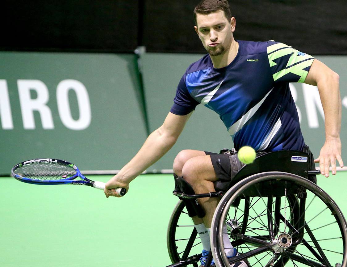 Rolstoeltennisser Joachim Gerard