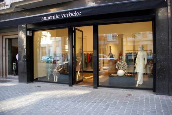 De winkel van Annemie Verbeke in de Léon Lepagestraat