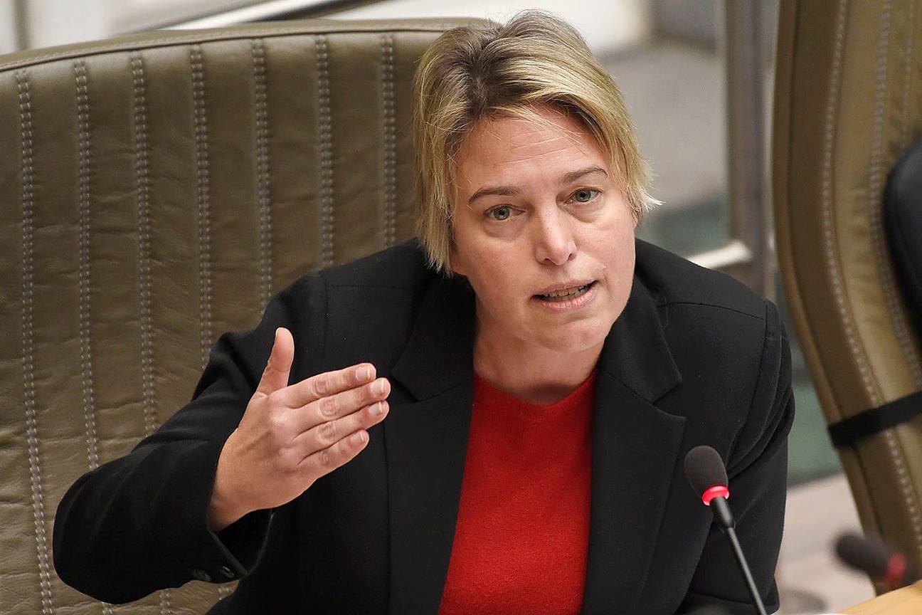 Joke Schauvliege (CD&V), Vlaams minister van Omgeving, Natuur en Landbouw, in het Vlaams Parlement