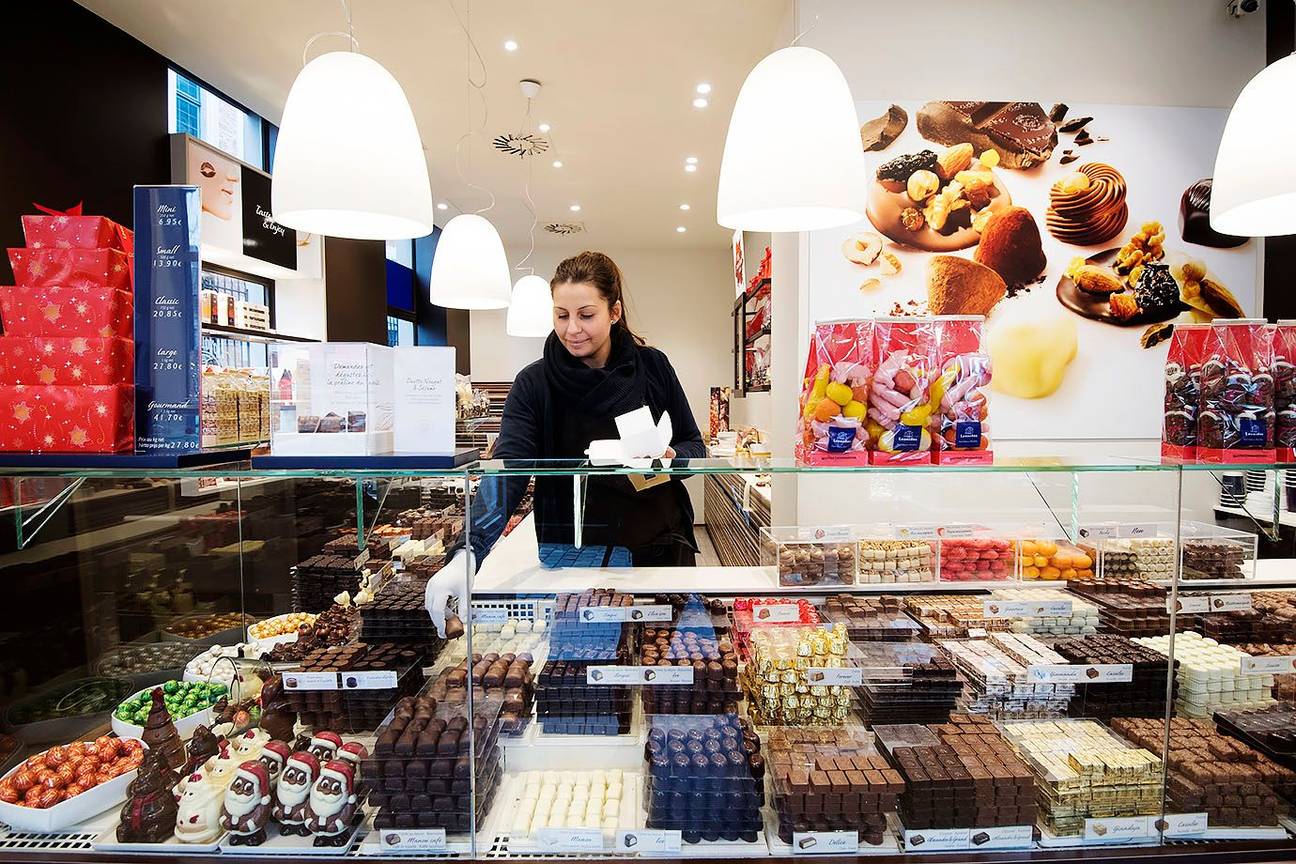 Leonidas chocolade in Brussel