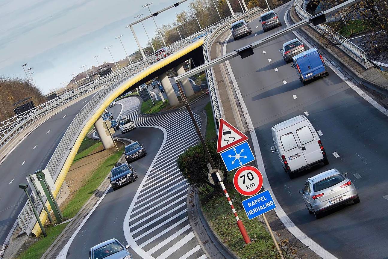 De E40 wordt op Brussels grondgebied een stadsboulevard