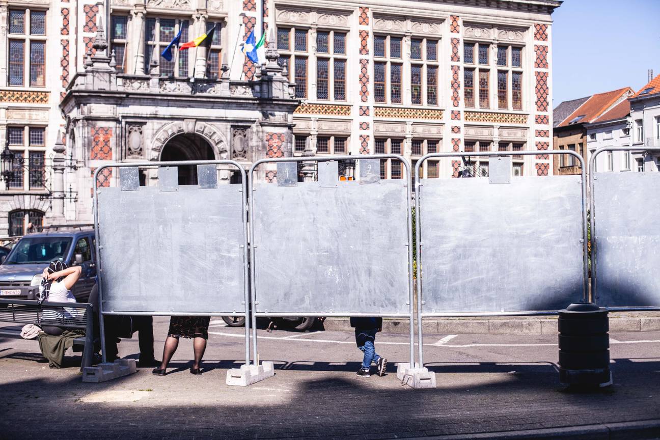 20190418 Verkiezingsaffiche verkiezingsaffiches Schaarbeek verkiezingen mei 2 aanplakbord