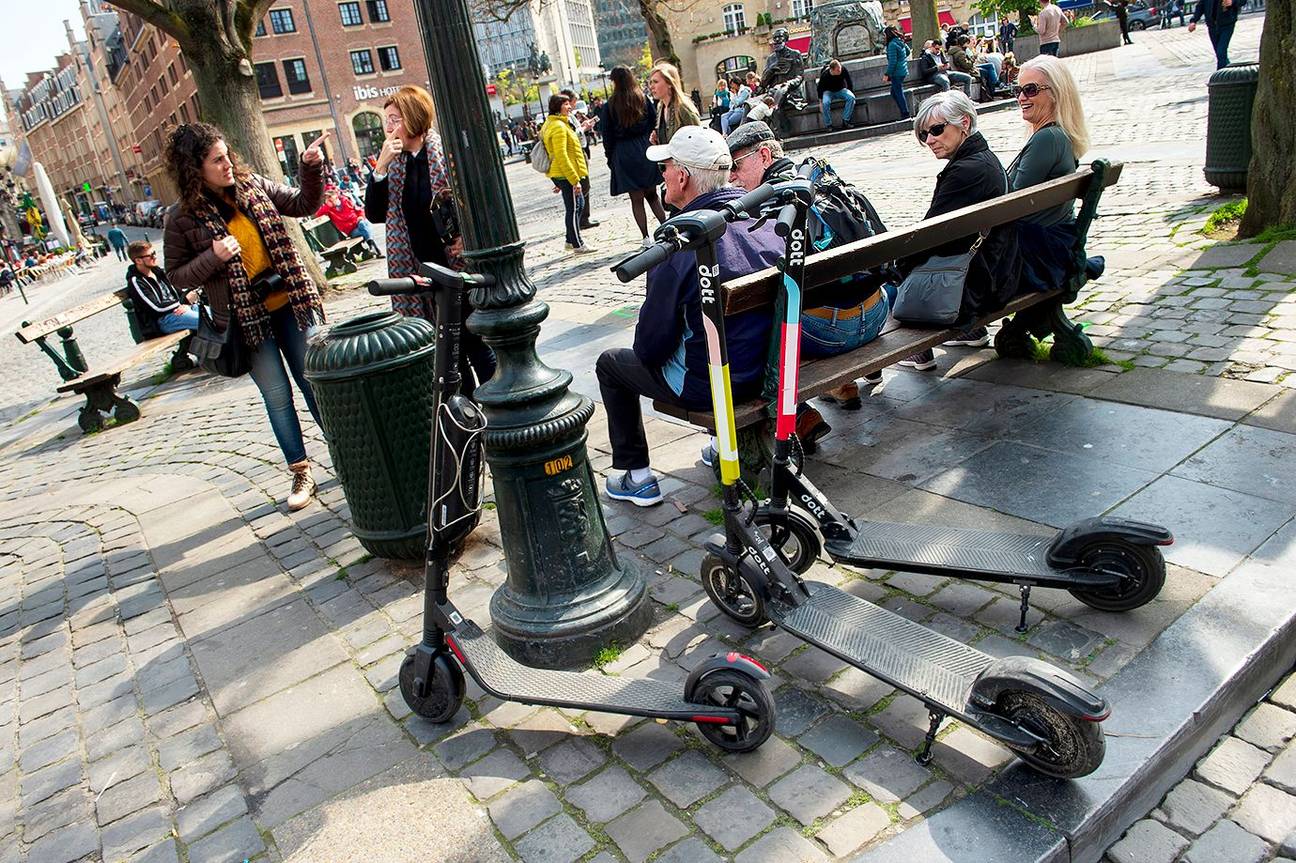 Elektrische deelsteps in de Brusselse vijfhoek