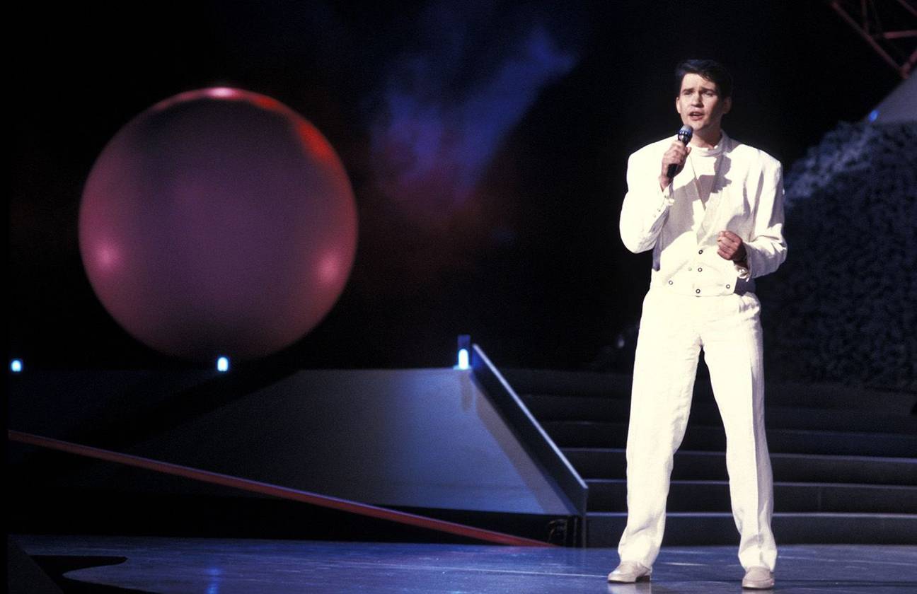 Johnny Logan, winnaar van het Eurovisiesongfestival in Brussel van 1987