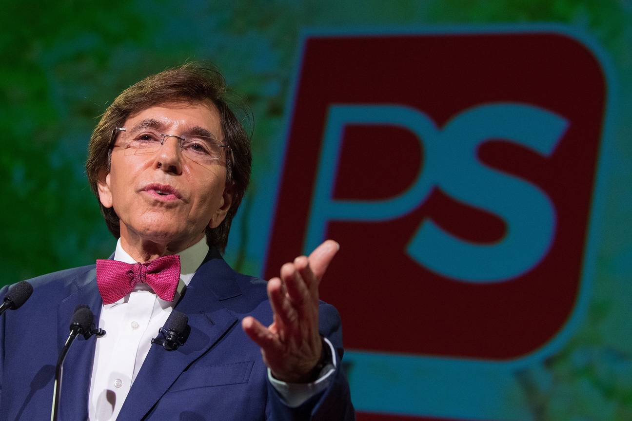 Elio Di Rupo (PS) op het feest van de arbeid van zijn partij op 1 mei 2019