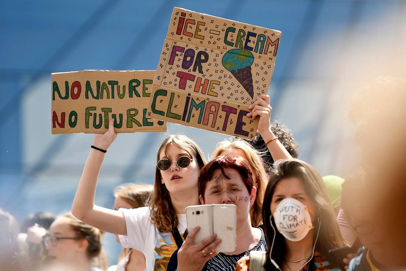 Global strike for future, de laatste klimaatmars van Youth for Climate op 24 mei 2019