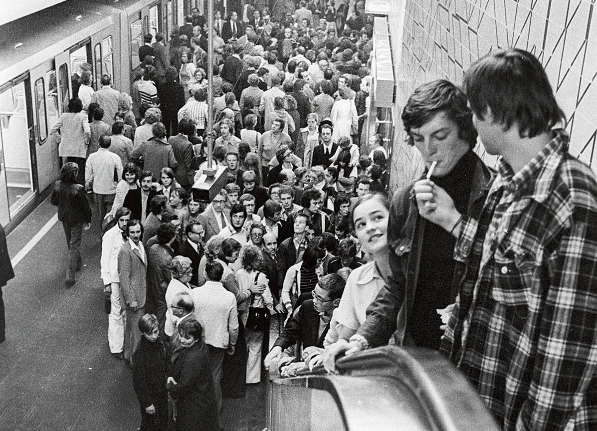 Inhuldiging Brusselse metro op 20 oktober 1976