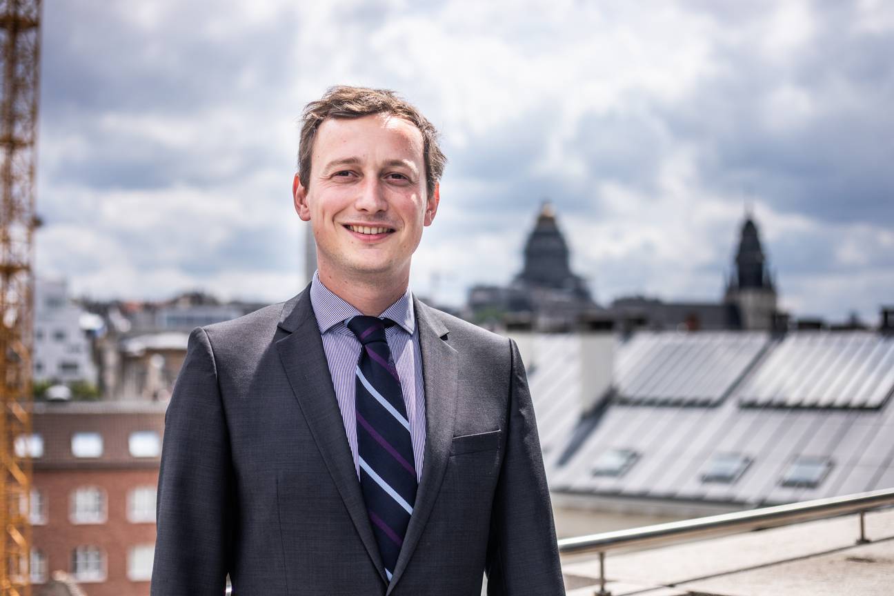 Mathias Vanden Borre N-VA installatie Brussels Parlement