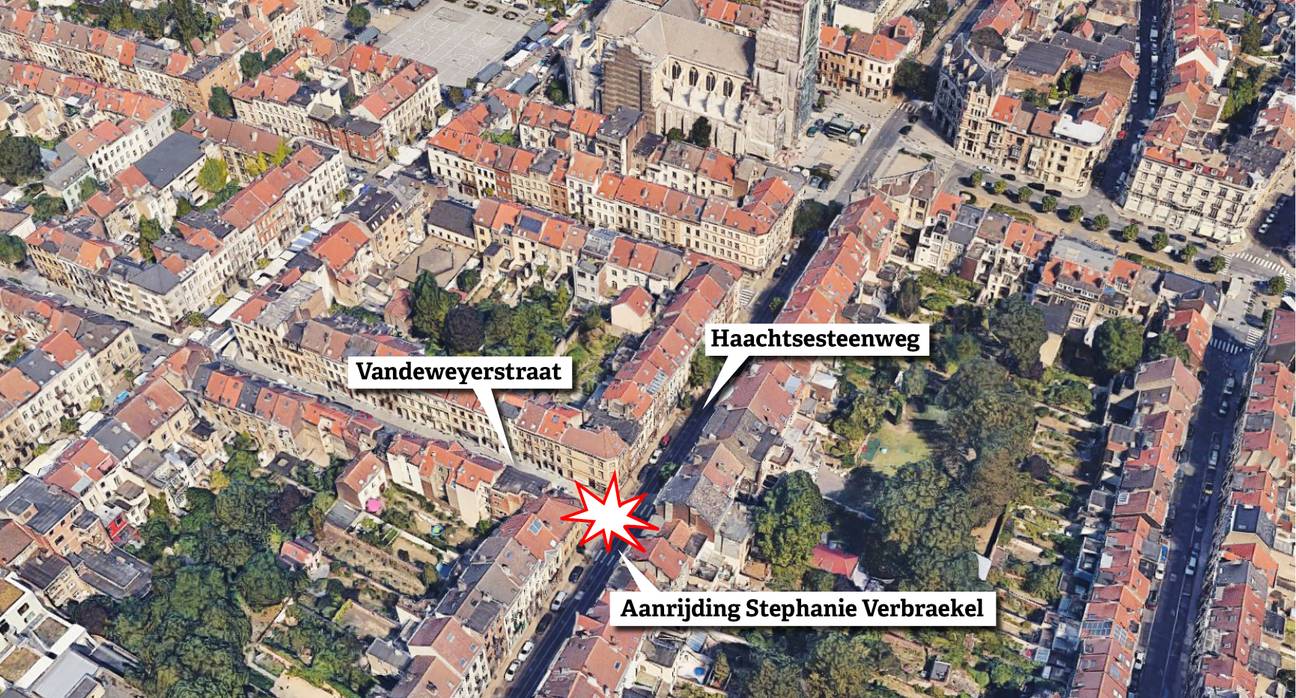 Aanrijding Stephanie Verbraekel hoek Vandeweyerstraat Haachtsesteenweg