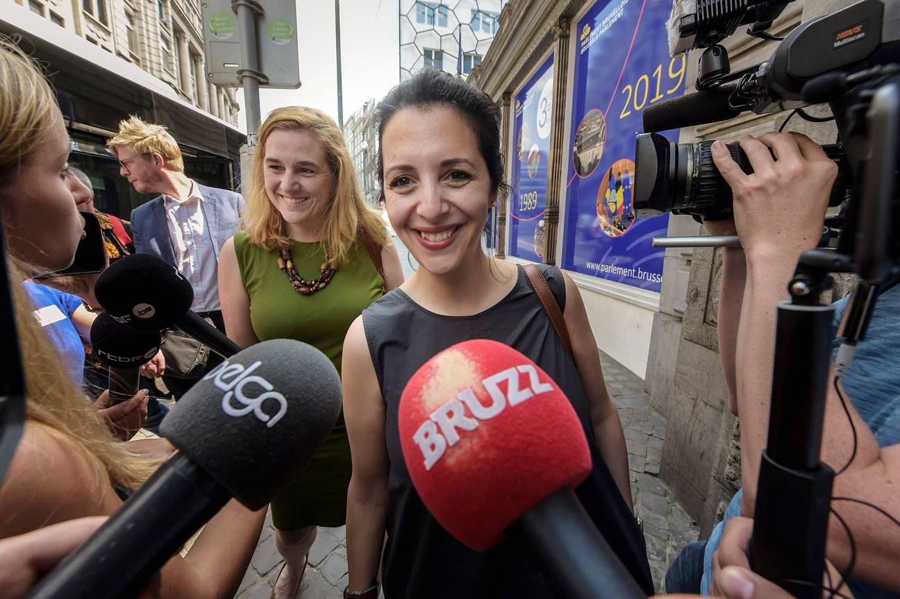 Onderhandelingen vorming Brusselse regering Elke Van Den Brandt (Groen) en Zakia Khattabi (Ecolo)