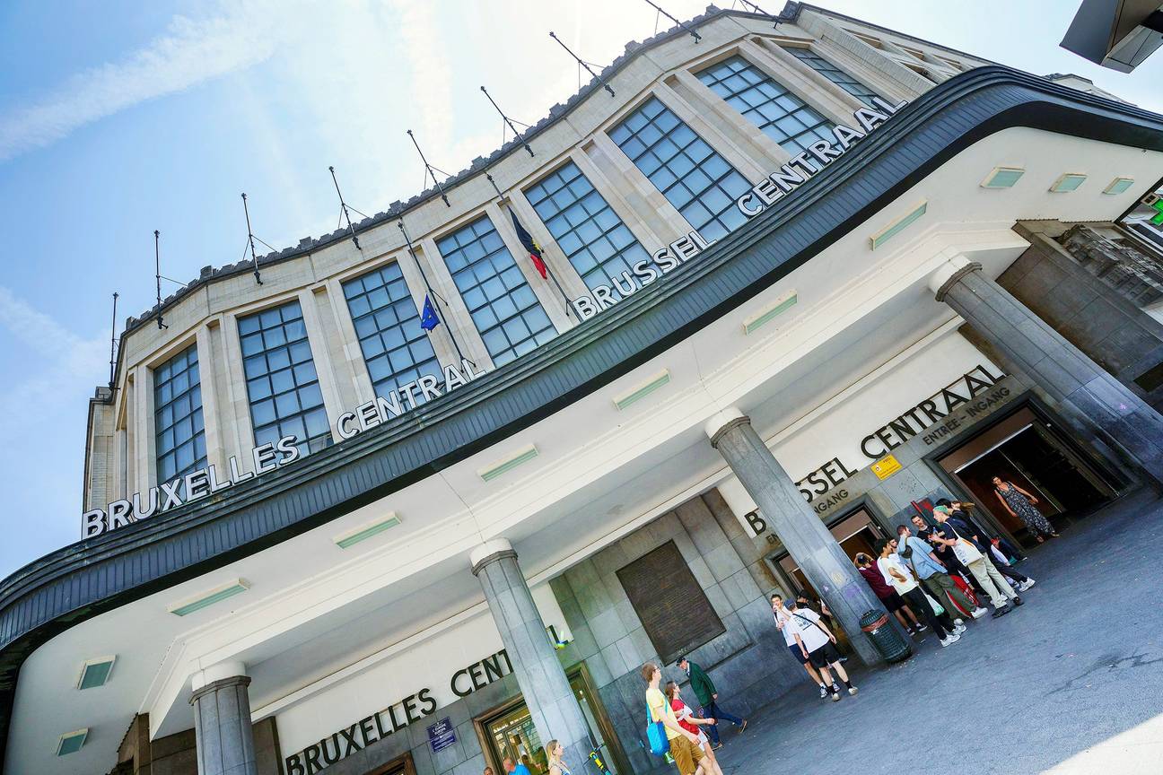 Het Centraal Station in Brussel